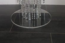 Load image into Gallery viewer, Crystal Chandelier drape cake stand-( table top version) by Crystal wedding uk