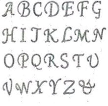 Load image into Gallery viewer, A to Z letters Swarovski element Rhinestone monogram Cake Topper decor, Wedding Initials, Silver cake topper,rhinestone cake decorations.