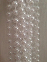 Load image into Gallery viewer, White Pearl and crystals drape design wedding cake stand - round or square all sizes by Crystal wedding uk