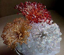 Load image into Gallery viewer, Crystal bouquet, Brides or bridesmaid wired crystal bead bouquet , Custom colours made to order by Crystal wedding uk