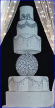 Load image into Gallery viewer, Crystal BALL SPHERE cake separator divider by Crystal wedding uk