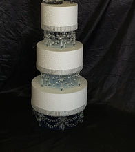 Load image into Gallery viewer, Crystal cake dividers , Set of 3pcs, 6"+ 8"+ 10" x 3" depth by Crystal wedding uk