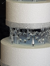 Load image into Gallery viewer, Crystal cake dividers , Set of 3pcs, 6"+ 8"+ 10" x 3" depth by Crystal wedding uk