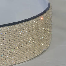 Load image into Gallery viewer, wedding cake stand , Crystal & Pearl cake stage. - round or square all sizes in white,black or ivory by Crystal wedding uk