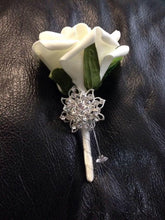 Load image into Gallery viewer, BROOCH BOUQUET Blush & Pearl wedding bouquet by Crystal wedding uk