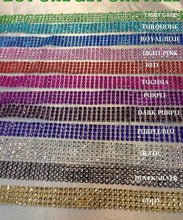 Load image into Gallery viewer, Diamante ribbon, Crystal effect cake trim, diamond mesh, bling mesh 1 METER cake trim. by Crystal wedding uk