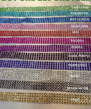 Load image into Gallery viewer, Diamante ribbon, Crystal effect cake trim, diamond mesh, bling mesh 1 METER cake trim. by Crystal wedding uk