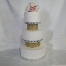 Load image into Gallery viewer, Rhinestone cake separators, cake dividers, round or square by Crystal wedding uk