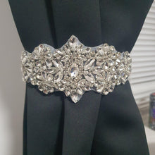 Load image into Gallery viewer, Crystal Tie Backs Curtains hold backs, magnetic holder by Crystal wedding uk