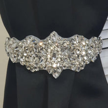 Load image into Gallery viewer, Crystal Tie Backs Curtains hold backs, magnetic holder by Crystal wedding uk