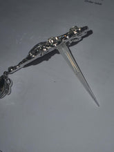 Load image into Gallery viewer, Crystal cake Jewellery [ 3 letters and 2pc of brooch set , cake decoration, rhinestone cake jewellery, by Crystal wedding uk