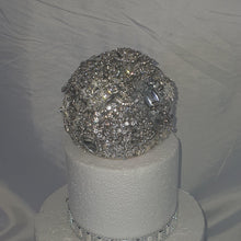 Load image into Gallery viewer, Brooch sphere Cake topper / Separator by Crystal wedding uk