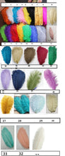 Load image into Gallery viewer, Set of 6 Feather Fan bouquets, Ostrich feathers,Great Gatsby wedding style 1920's - any colour as custom made by Crystal wedding uk