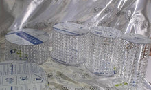 Load image into Gallery viewer, Crystal cake stand, 4 tiers crystal wedding cake holder cascading display stand plus LED lights by Crystal wedding uk