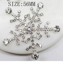 Load image into Gallery viewer, Crystal Snowflake Boutonniere - rhinestone Boutonniere for a Winter Wedding - Christmas Wedding corsage by Crystal wedding uk