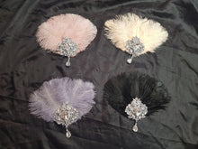 Load image into Gallery viewer, Feather cake topper 1920's rhinestone cake decor Great Gatsby rhinestone brooch cake topper. by Crystal wedding uk