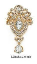 Load image into Gallery viewer, Crystal cake brooch,ROSE GOLD cake decoration, rhinestone cake jewellery, many designs to choose- by Crystal wedding uk