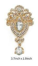 Load image into Gallery viewer, Crystal cake brooch,ROSE GOLD cake decoration, rhinestone cake jewellery, many designs to choose- by Crystal wedding uk