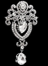Load image into Gallery viewer, Crystal cake brooch,ROSE GOLD cake decoration, rhinestone cake jewellery, many designs to choose- by Crystal wedding uk