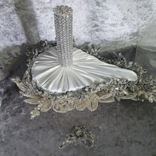 Load image into Gallery viewer, Diamante bouquet brooch Jewel rhinestone crystal wedding bouquet 7x12, Crystal Bridal Bouquet, bling cascade Jewel bouquet by Crystal wedding uk