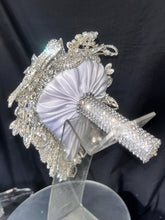 Load image into Gallery viewer, Diamante bouquet brooch Jewel rhinestone crystal wedding bouquet 7x12, Crystal Bridal Bouquet, bling cascade Jewel bouquet by Crystal wedding uk