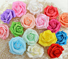 Load image into Gallery viewer, Crystal brooch buttonhole with crystals & Foam roses by Crystal wedding uk