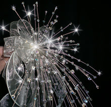 Load image into Gallery viewer, Crystal Bouquet , Bridesmaidsize , 6x10", wedding wire bouquet 'Fountain fall' by Crystal wedding uk