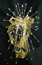 Load image into Gallery viewer, Crystal Bouquet , Bridesmaidsize , 6x10", wedding wire bouquet 'Fountain fall' by Crystal wedding uk