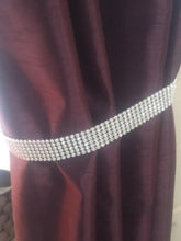 Load image into Gallery viewer, Curtain tie backs, Pair (x2) Of Diamante RHINESTONE Crystals, hold Backs for Curtains & Voiles by Crystal wedding uk