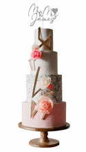 Load image into Gallery viewer, Butterfly and crystal arrangement cake topper- Gold or silver Tone by Crystal wedding uk