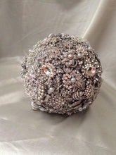 Load image into Gallery viewer, Brooch bouquet, Jewel crystal wedding bouquet. by Crystal wedding uk