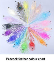 Load image into Gallery viewer, Peacock, Ostrich Rose gold,,gold or silver tone- Feather Fan bouquet Artificial alternative Bouquet Great Gatsby wedding style -