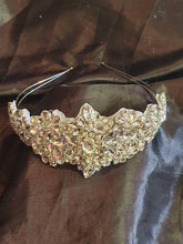 Load image into Gallery viewer, Vintage couture inspired crystal tiara, hairband by Crystal wedding uk