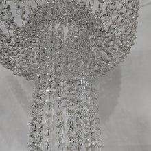 Load image into Gallery viewer, Acrylic Cake Stand table, Chandelier style floor standing cake platform. + led by Crystal wedding uk