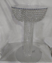 Load image into Gallery viewer, Acrylic Cake Stand table, Chandelier style floor standing cake platform. + led by Crystal wedding uk