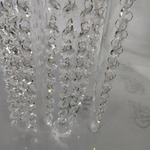 Load image into Gallery viewer, Acrylic Cake Stand table, Chandelier style floor standing cake platform. + led by Crystal wedding uk