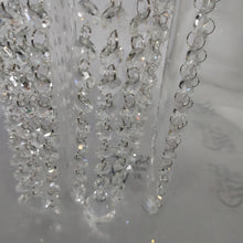 Load image into Gallery viewer, Acrylic Cake Stand table, Chandelier style floor standing cake platform. + led by Crystal wedding uk