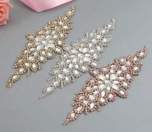 Load image into Gallery viewer, Cake brooch, crystal rhinestone cake decoration - Silver, Gold or Rose gold by Crystal wedding uk