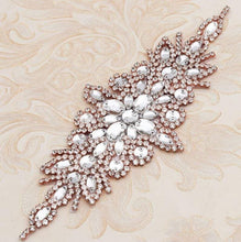 Load image into Gallery viewer, Cake brooch, crystal rhinestone cake decoration - Silver, Gold or Rose gold by Crystal wedding uk