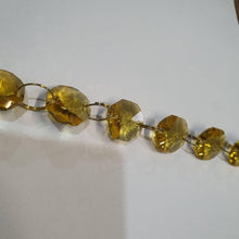 Load image into Gallery viewer, GLASS Crystal Garland 1 metre , Centerpiece Decoration Wedding Reception decor REAL crystal beads, gold or clear, by Crystal wedding uk