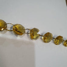 Load image into Gallery viewer, GLASS Crystal Garland 1 metre , Centerpiece Decoration Wedding Reception decor REAL crystal beads, gold or clear, by Crystal wedding uk