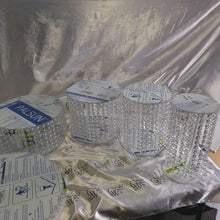 Load image into Gallery viewer, Crystal cake stands cascading style , set of 6 tiers by Crystal wedding uk