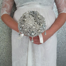 Load image into Gallery viewer, Brooch bouquet, jewel bouquet, Full jeweled bouquets. by Crystal wedding uk