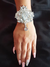 Load image into Gallery viewer, Vintage inspired crystal wrist corsage for Prom or wedding by Crystal wedding uk