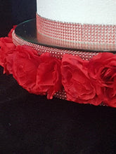 Load image into Gallery viewer, Cake swing, Suspended Rose Swing cake platform ,Rose wedding cake hanger platform by Crystal wedding uk
