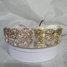 Load image into Gallery viewer, Wedding Cuff Bracelet Great Gatsby Vintage Glam Art Deco Crystal rhinestone bridesmaid flower girl small size- by Crystal wedding uk