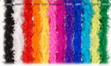 Load image into Gallery viewer, Feather Pomander With Rhinestone chain handle Feather Kissing Ball. Feather Flower Girl Bouquet. Artificial Wedding accessory ANY COLOUR