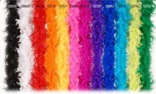Load image into Gallery viewer, Feather Pomander With Rhinestone chain handle Feather Kissing Ball. Feather Flower Girl Bouquet. Artificial Wedding accessory ANY COLOUR