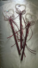 Load image into Gallery viewer, Crystal heart flower girl wand by Crystal wedding uk