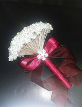 Load image into Gallery viewer, Crystal bouquet, Brides wire bead jewel bouquet. rose gold. silver or Gold by Crystal wedding uk